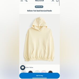 Baby Butter Yellow Hollister Co Hoodie
